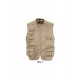 Veste Reporter Multipoches WILD, Couleur : Corde, Taille : M