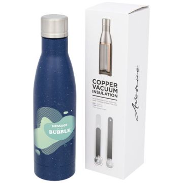 DESTOCKAGE - Gourde Publicitaire Isotherme 500 ml Tachetée Vasa avec isolation vide et Cuivre