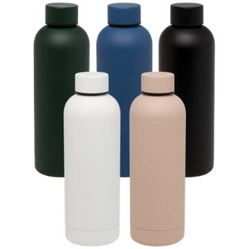 Bouteille isotherme publicitaire 500 ml avec isolation par le vide Spring en cuivre inoxydable recyclé certifié RCS