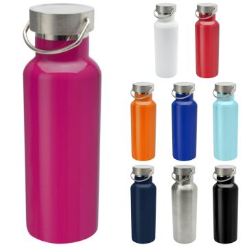 Bouteille d’eau à personnaliser de 500 ml en acier inoxydable certifié RCS