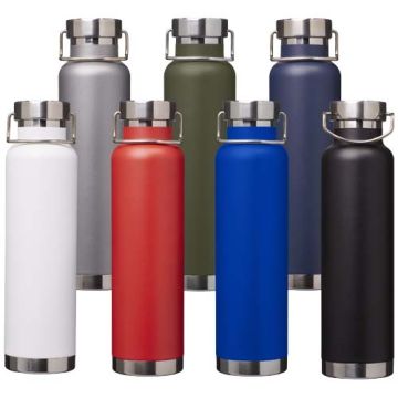 Bouteille à personnaliser avec isolation sous vide Astra de 650 ml en cuivre et acier inoxydable recyclé certifié RCS