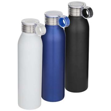 Bouteille d'eau publicitaire Grom de 650 ml en acier inoxydable recyclé certifié RCS