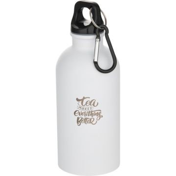 Gourde personnalisable Oregon de 400 ml en acier recyclé finition mat