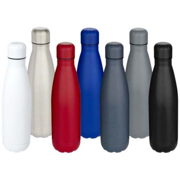 Bouteille d'eau personnalisable Cove de 750 ml en acier inoxydable recyclé certifié RCS à simple paroi
