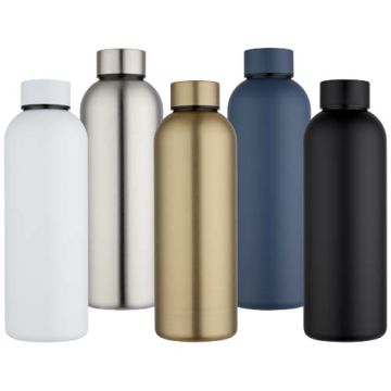 Bouteille d'eau publicitaire Spring de 750 ml en acier inoxydable recyclé certifié RCS à simple paroi