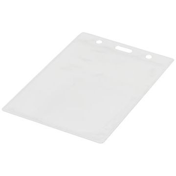Porte-badge publicitaire transparent 12 x 8,5 cm