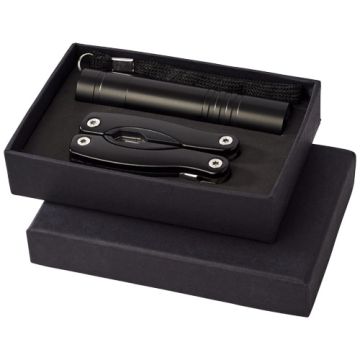 Ensemble personnalisable couteau multi fonctions et lampe torche LED