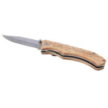Couteau de poche publicitaire en bois