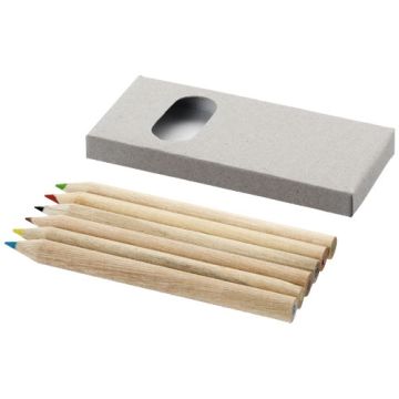 Set Publicitaire 6 Crayons de Couleur