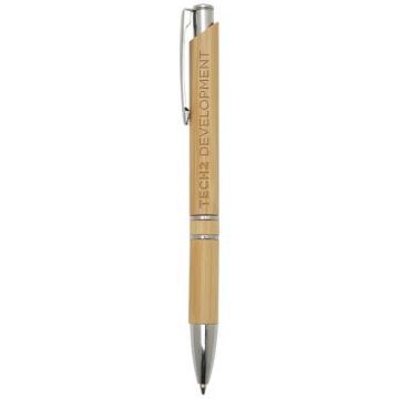 Stylo bille à personnaliser en bambou - encre noire