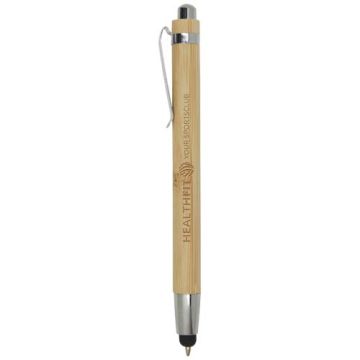 Stylo bille en bambou à personnaliser - encre noire