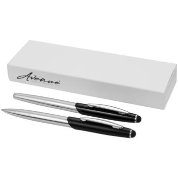 Parure Cadeau d'Affaire Stylo Bille et Roller avec Stylet Geneva