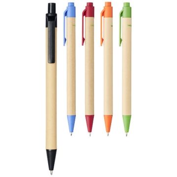 Stylo bille en carton recyclé et plastique de maïs publicitaire