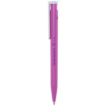 Stylo publicitaire en plastique recyclé - Encre noire