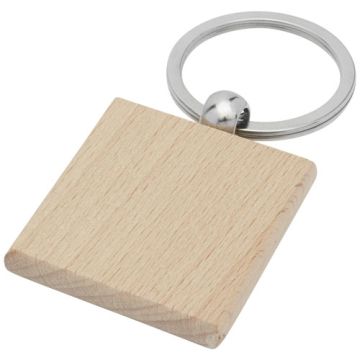 Porte-Clés carré en Bois Publicitaire