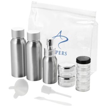 Trousse de toilette personnalisable approuvée par les compagnies aériennes