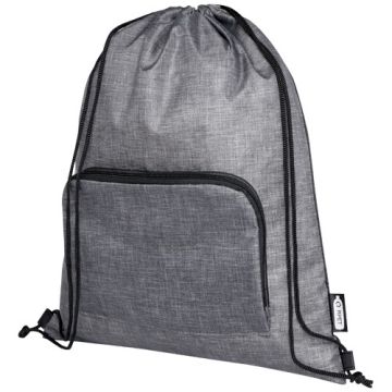 Sac pliable publicitaire 7 L recyclé avec cordon de serrage