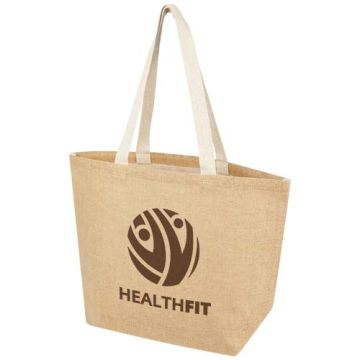 Sac shopping publicitaire de 12 L en jute 300 g/m²