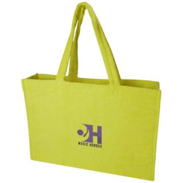 Sac shopping personnalisable en tissu éponge recyclé GRS de 13 L - Siam