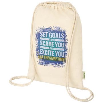 Sac à dos pub à cordon Odisha de 5 L bio certifié OCS 140 g/m²