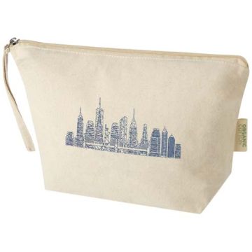 Grande pochette à accessoires personnalisable Odisha de 3 L bio certifiée OCS 180 g/m²