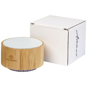 Haut-Parleur Bluetooth® en Bambou à Personnaliser