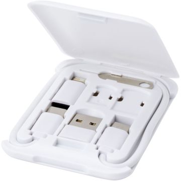 Câble de recharge modulaire publicitaire en plastique recyclé avec support de téléphone