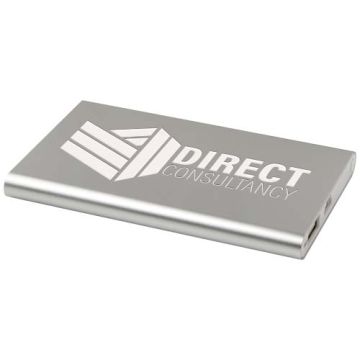 Batterie de secours en aluminium personnalisable de type-C de 4 000 mAh