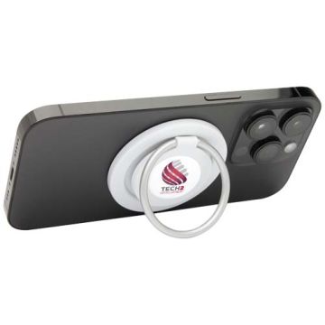 Support de téléphone personnalisable Albali magnétique en plastique recyclé avec anneau de support