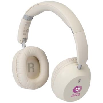 Casque supra-auriculaire publicitaire Hoggar pliable ANC et ENC en plastique recyclé