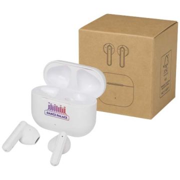 Ecouteurs sans fil publicitaire Bluetooth® True Wireless Altais sans fil en plastique recyclé