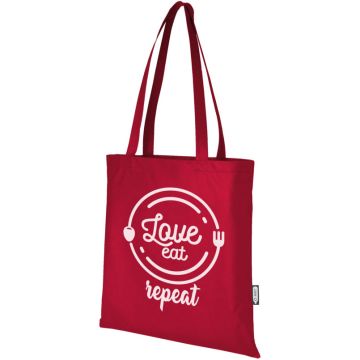 Sac shopping convention pub Zeus de 6 L non tissé recyclé certifié GRS
