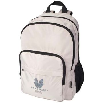 Sac à dos personnalisable pour ordinateur portable 15'' Trend Plus recyclé certifié GRS de 20L