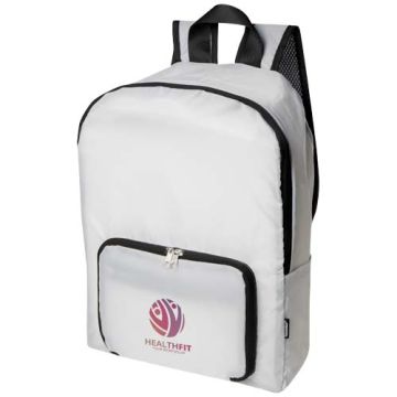 Sac à dos pliable à personnaliser EcoFold de 15 L en RPET