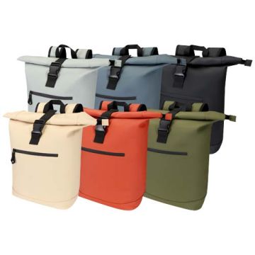 Sac à dos publicitaire Roll Top Resi Plus de 18 L et 15" en matériaux recyclés certifiés GRS
