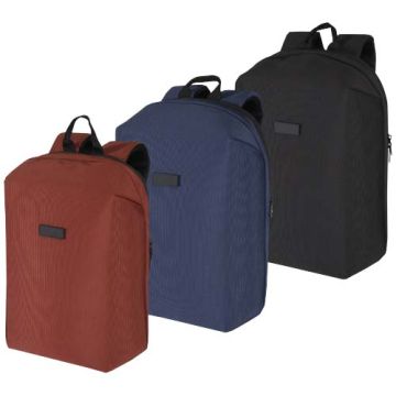 Sac à dos antivol publicitaire pour ordinateur portable 15" Luma de 10 L en matériaux recyclés GRS