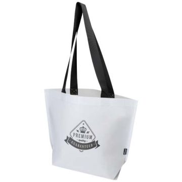 Sac shopping recyclé publicitaire certifié GRS à double laminage de 18 L