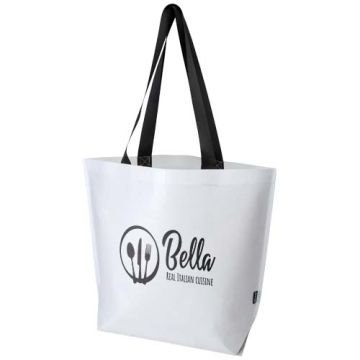 Sac shopping oversize personnalisable recyclé à double laminage certifié GRS de 30 L