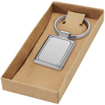 Porte-Clés Personnalisable Rectangulaire Métal 