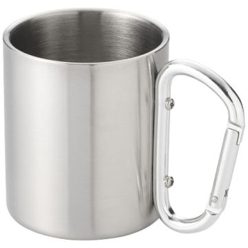 Mug isolant publicitaire avec mousqueton - 200 ml