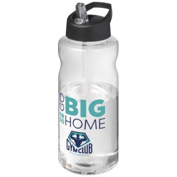 Bouteille de sport personnalisable H2O Active® Big Base de 1 litre avec couvercle à bec verseur