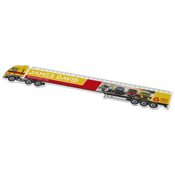 Règle publicitaire de 30 cm en plastique recyclé en forme de camion