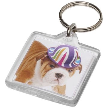 Porte-clés personnalisable carré U1