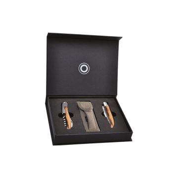 Coffret publicitaire couteau et sommelier