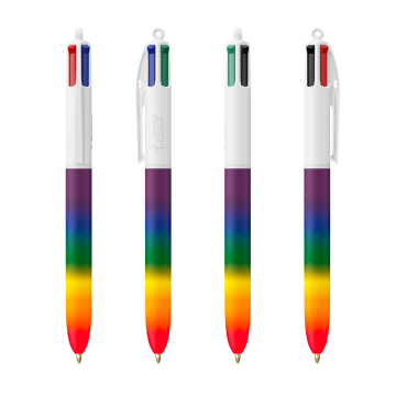 Stylo à bille BIC 4 couleurs Rainbow