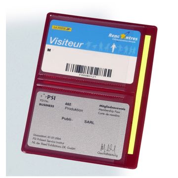 Porte-cartes personnalisé 2 vues 10,5 x 7,2 cm tradition duo - 1er Prix