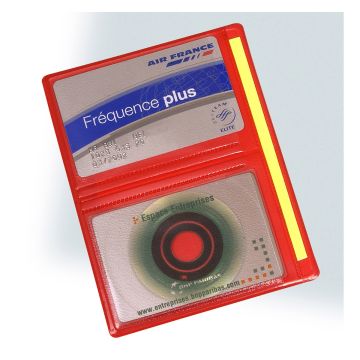 Porte-cartes publicitaire 2 vues 10,5 x 7,2 cm tradition duo - Prestige