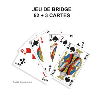 Jeu de Bridge 55 Cartes - Dos des cartes à Personnaliser