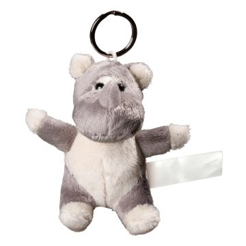 Porte-Clés Peluche Rhinocéros Personnalisable