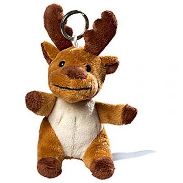 Porte-Clés Peluche Élan Personnalisable